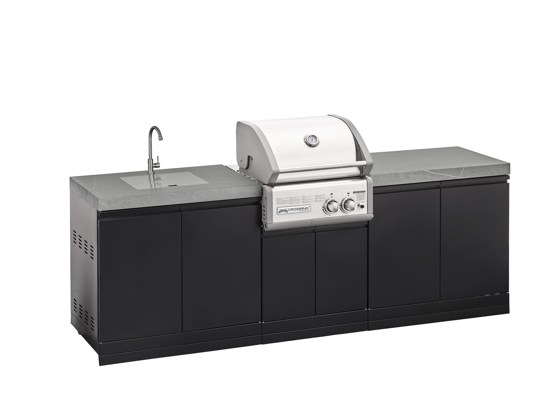 Crossray C2 Outdoor-Küche TC2K-01 mit 2-Brenner Infrarotgrill