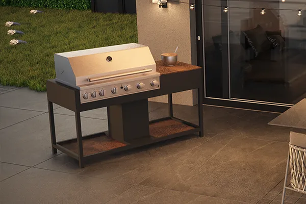 CB CeraKitchen – Premium Außenküche mit Sinterkeramik-Fronten und integriertem Gasgrill bis 6 Brenner