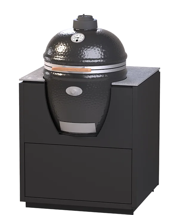 CB Monolith-Modul – Kamado-Grill integriert in modulare Außenküche, Grillen Smoken Backen bis 400 °C