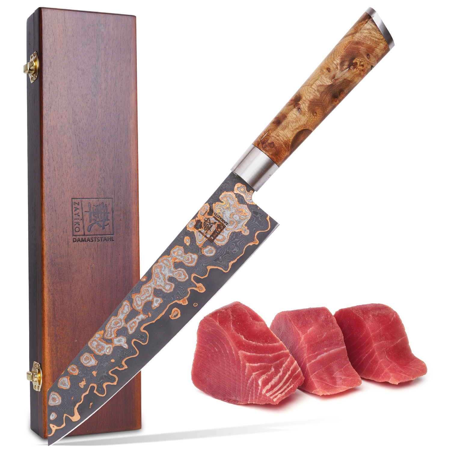 Zayiko Damastmesser – hochwertige Damaststahl-Messer kaufen in Würzburg