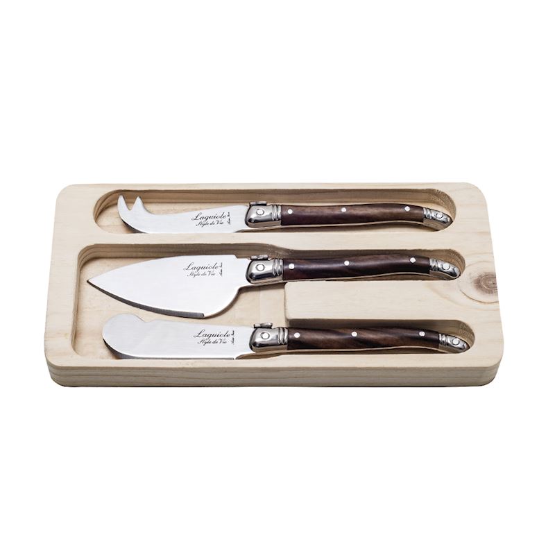 Premium Line Käsemesserset 3-teilig Dark Wood kaufen Würzburg