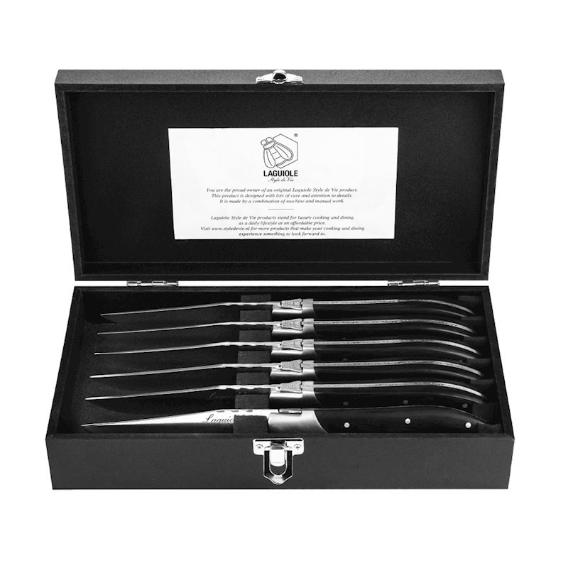 Luxury Line Steakmesser Schwarzes Pakkaholz kaufen Würzburg