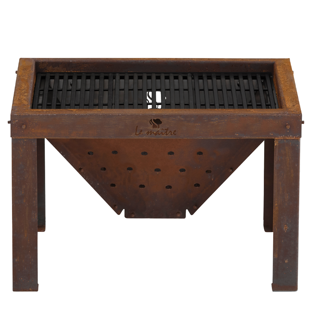 Le Maître Feuerkorb & BBQ Large – Pure Corten