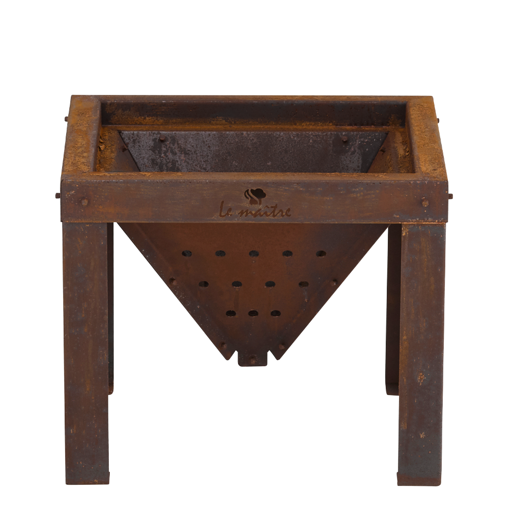 Le Maître Feuerkorb & BBQ Medium – Pure Corten