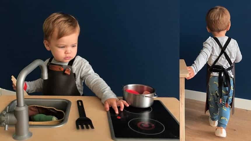 Kinder Lederschürze Bovine