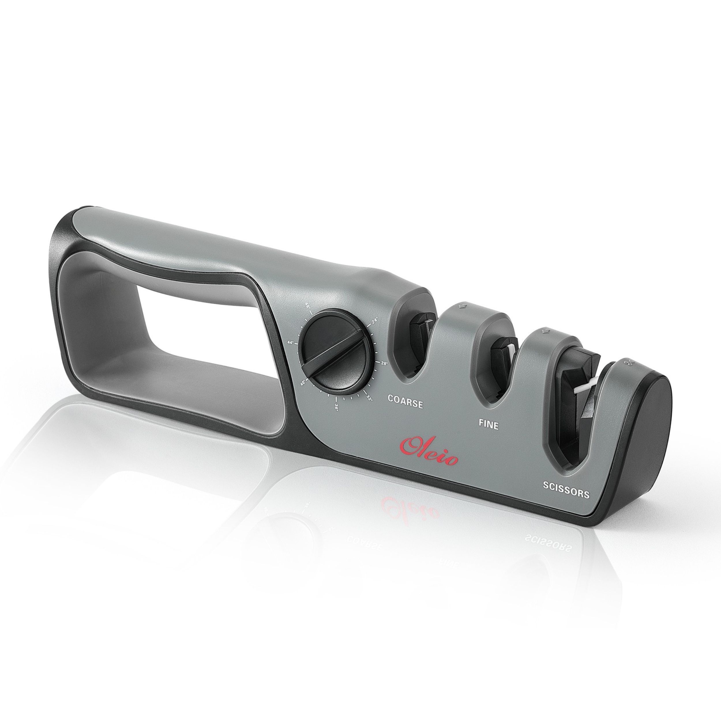 Oleio Messerschärfer 2-Stufen mit verstellbarem Winkel 12 ° – 24 °