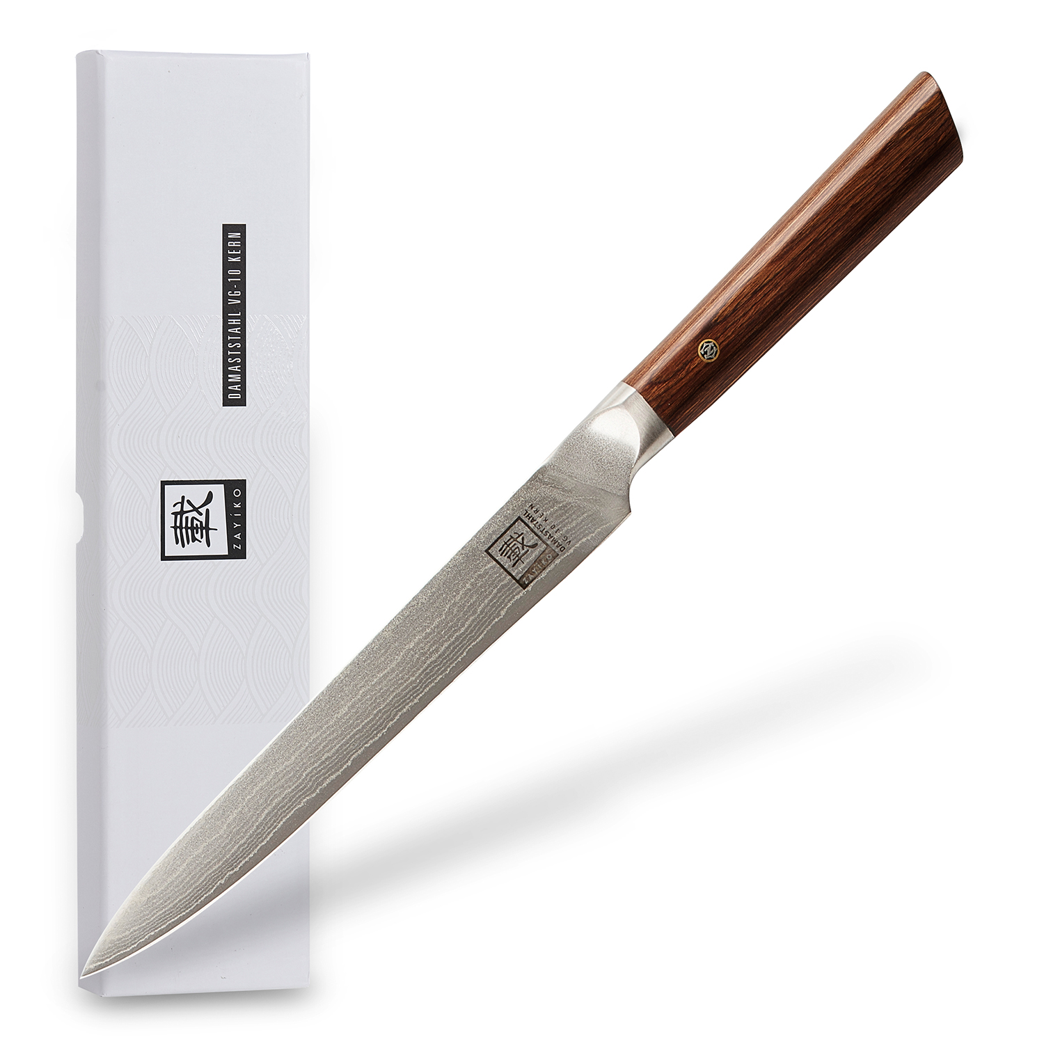 Zayiko Kasshoku Filetiermesser – 20 cm Damastklinge