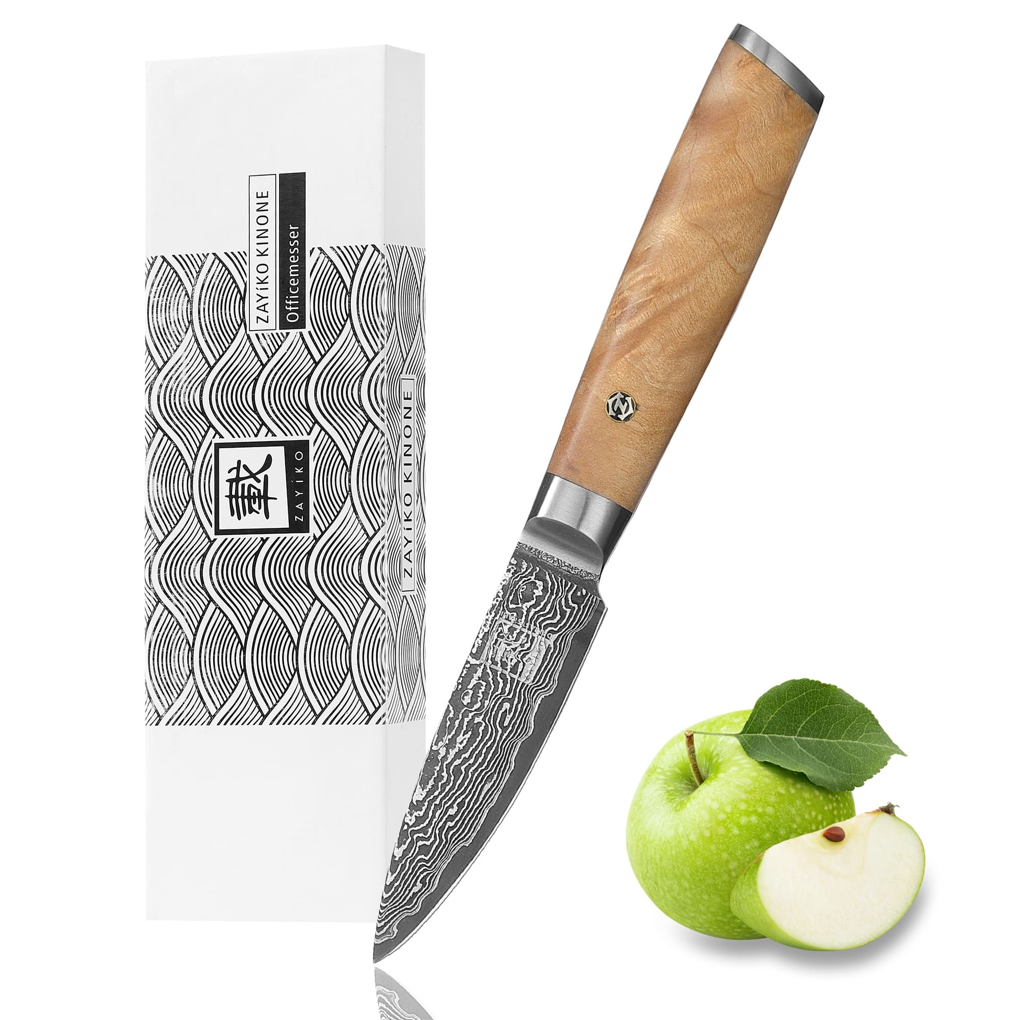 Zayiko Kinone Officemesser – 8 cm Damastklinge