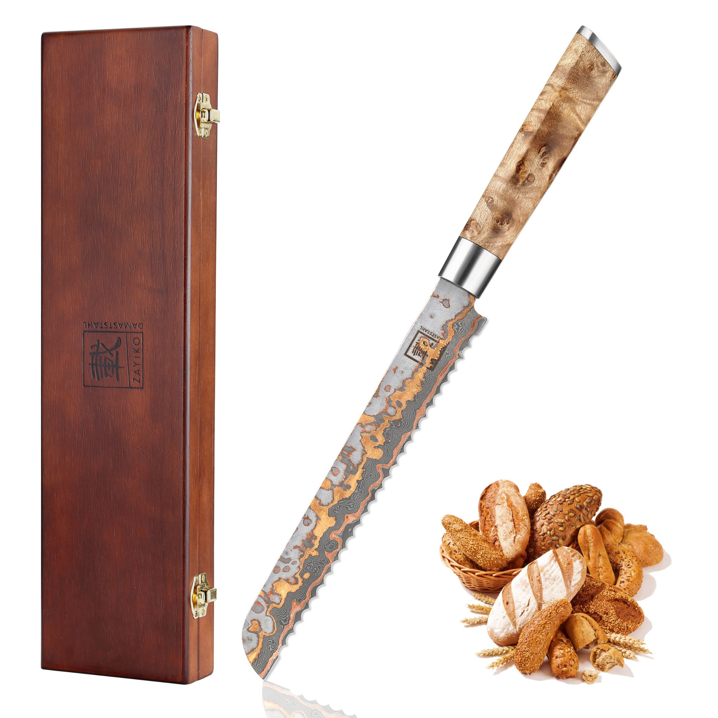 Zayiko MysticMagma Brotmesser 20 cm