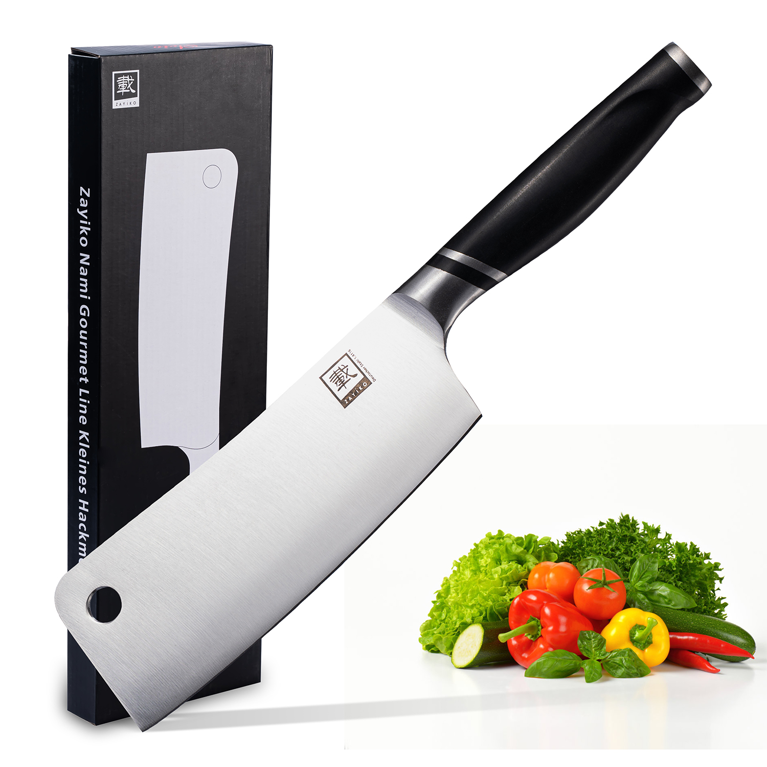 Zayiko NAMI Kleines Hackmesser – 21 cm Edelstahlklinge