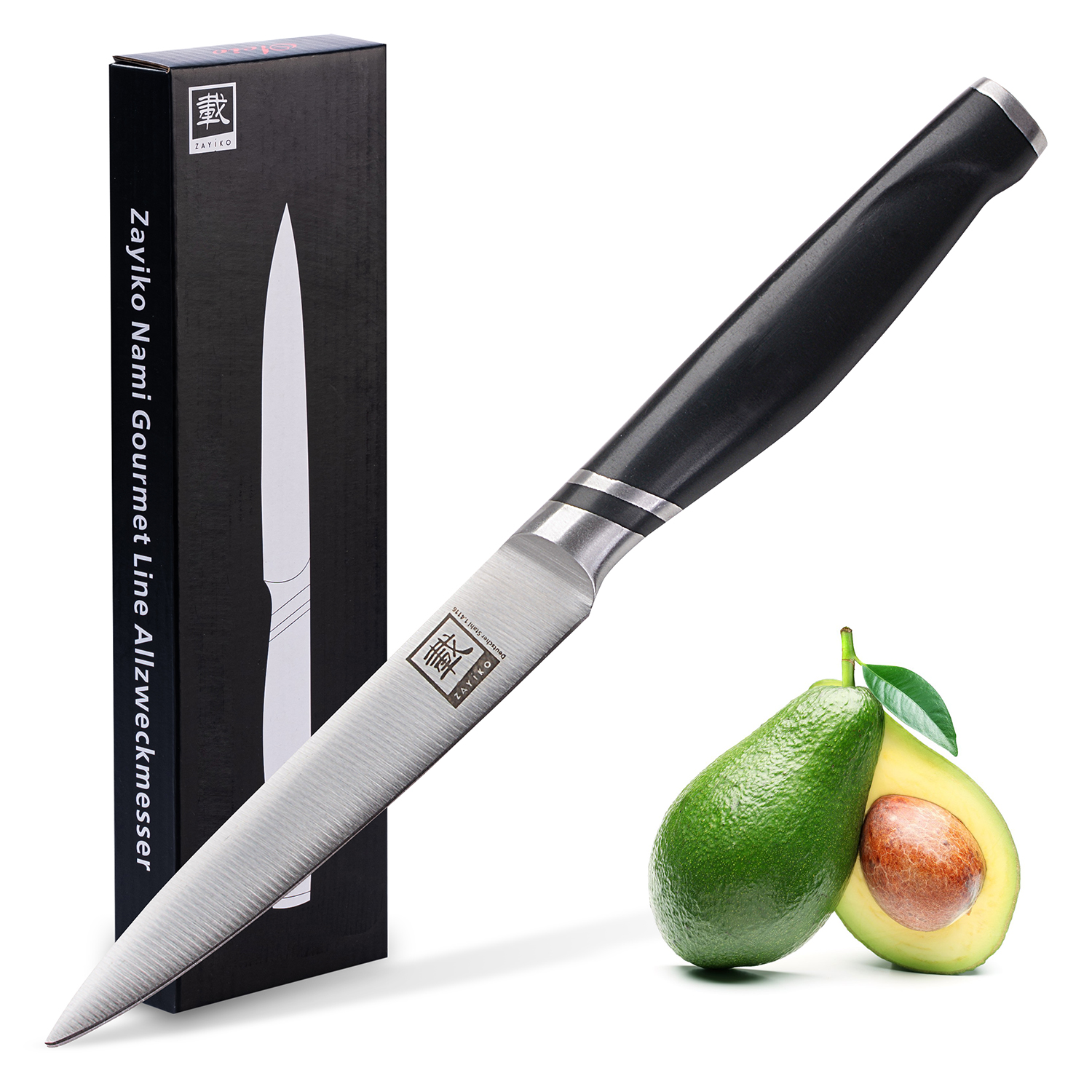 Zayiko NAMI Allzweckmesser – 12,50 cm Edelstahlklinge